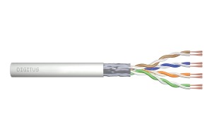 Kabel teleinformatyczny instalacyjny DIGITUS kat.5e, F/UTP, Eca, AWG 24/1, PVC, 100m, szary, karton
