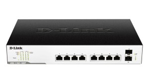 Switch zarządzalny D-Link DGS-1100-10MP 8x1000 Mbps Gigabit PoE 2x SFP