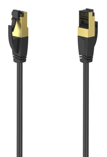 Kabel sieciowy Hama CAT8 S/FTP 40 Gbit/s 3m czarny - 981416