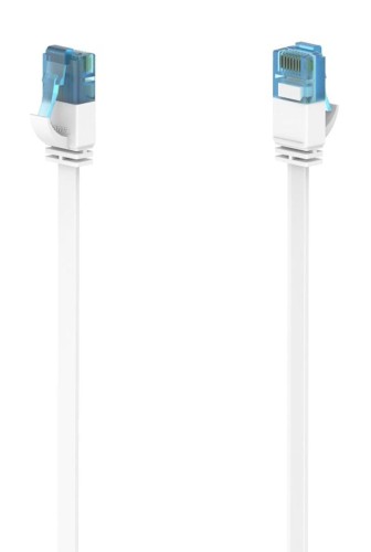 Kabel sieciowy Hama CAT6a U/UTP 10 Gbit/s płaski 10m biały - 981422