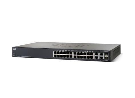 Switch zarządzalny Cisco SF300-24 24x10/100 2x100/1000 2xSFP Combo Rack (SRW224G-K9) - 982131