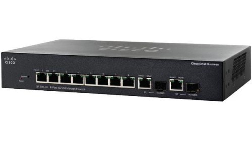Switch zarządzalny Cisco SF302-08 8x100 2xSFP Combo (SRW208G-K9) - 982137