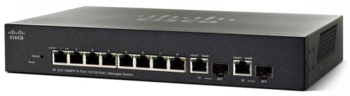 Switch zarządzalny Cisco SF302-08MPP 8x10/100 2xSFP/Combo PoE+ - 982139