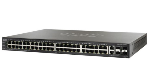 Switch zarządzalny Cisco SF500-48P switch 48xFE 2xCombo 2x1GE/5GE SFP - 982140