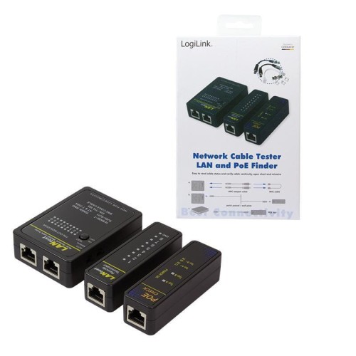 Tester kabli sieciowych LogiLink WZ0015P z programatorem PoE - 982257