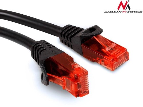 Patchcord Maclean MCTV-741 UTP cat6 wtyk-wtyk 20m czarny - 982381