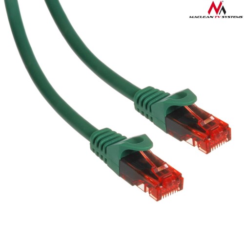Patchcord Maclean MCTV-300 G UTP cat6 wtyk-wtyk 0,5m zielony - 982387