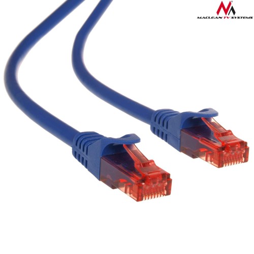 Patchcord Maclean MCTV-303 N UTP cat6 wtyk-wtyk 3m niebieski - 982405