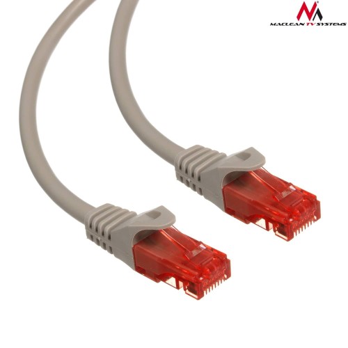 Patchcord Maclean MCTV-303 S UTP cat6 wtyk-wtyk 3m szary - 982409