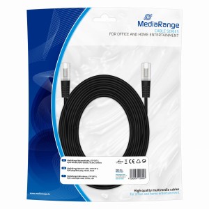 Kabel sieciowy UTP MediaRange MRCS120 UTP CAT 6, RJ45/RJ45, 10m czarny