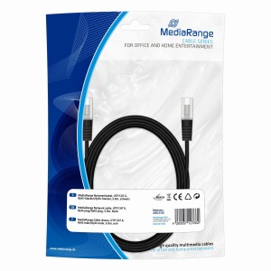 Kabel sieciowy UTP MediaRange MRCS116 UTP CAT 6, RJ45/RJ45, 3m czarny