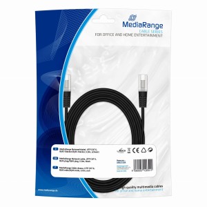 Kabel sieciowy UTP MediaRange MRCS104 UTP CAT 6, RJ45/RJ45, 5m czarny