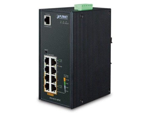 Switch zarządzalny Planet IGS-4215-4P4T 4-Port 1000Mb/s PoE + 4-Port 1000Mb/s przemysłowy - 982821