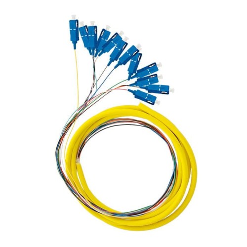 Pigtail światłowodowy Qoltec 12x SC/UPC | SM | G657A2 | 2m - 983137