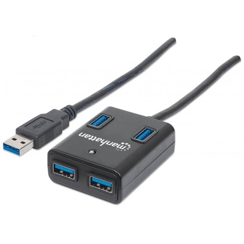 Hub USB Manhattan 4-portowy USB3.0 SuperSpeed - 966729