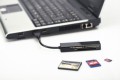 Czytnik kart Ednet 4-portowy USB 3.0 (CF, SD, MicroSD/SDHC, MS), czarny - 1058878