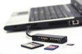 Czytnik kart Ednet 4-portowy USB 3.0 (CF, SD, MicroSD/SDHC, MS), czarny - 1058876