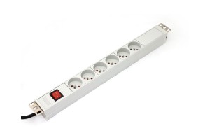Listwa zasilająca DIGITUS 19", 1U, 6 gniazd, 16A, 1,8m