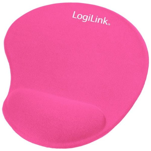 Podkładka pod mysz LogiLink ID0027P żelowa, różowa - 984883