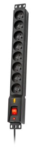 Listwa zasilająca Lestar LXARM  810  3L G-A K.:CZ 5,0M 19"PDU