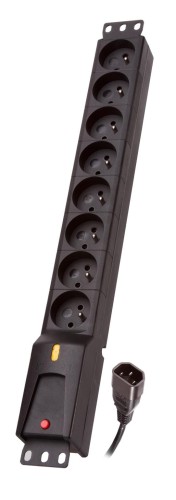Listwa zasilająca Lestar LZRM  810  BW  G-A K.:CZ  5,0M IEC320 - 975300