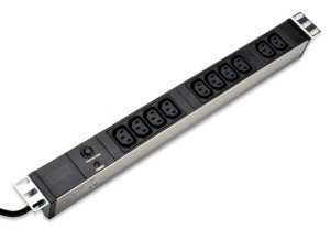 Listwa zasilająca DIGITUS PDU 19" 10xC13, kabel 2.0m z 1xC14, zab. przeciążeniowe