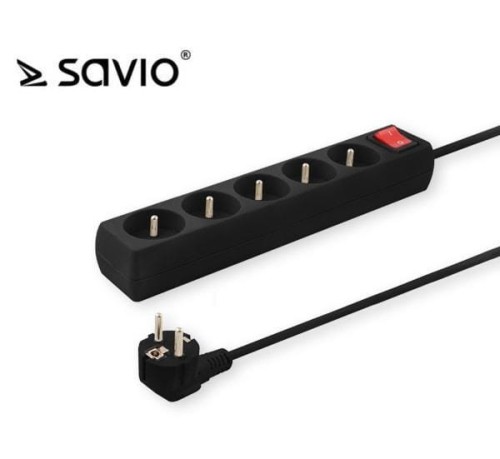 Listwa zasilająca Savio LZ-03, 5 gniazd 5m - 975407