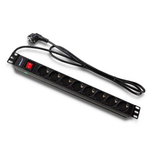 Listwa zasilająca Qoltec do RACK 19" 1U PDU 8xSCHUKO 2m