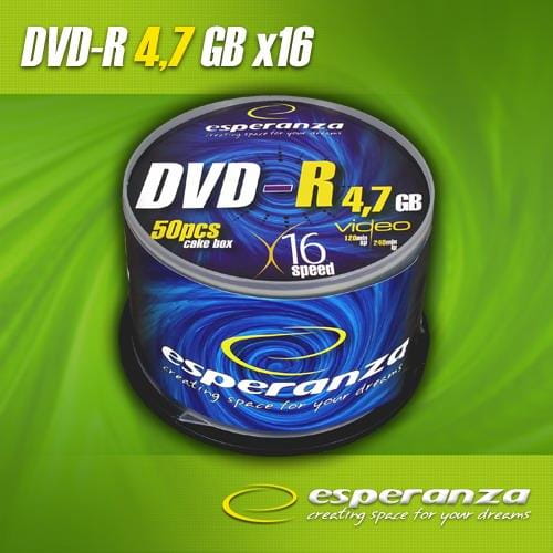 DVD-R Esperanza 16x 4,7GB (Cake 50) - 977875