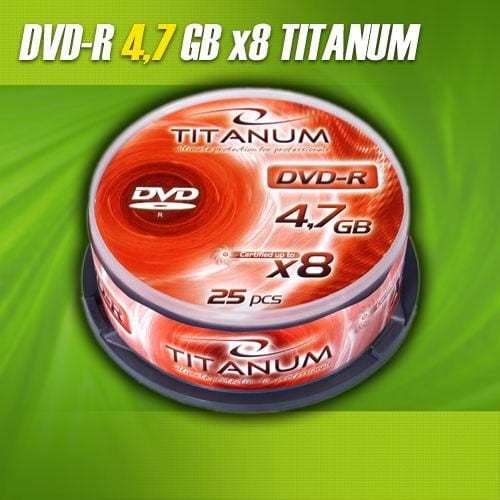 DVD-R Titanum 8x 4,7GB (Cake 25) 1070 - 977970