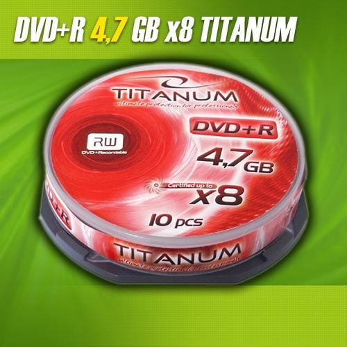 DVD+R Titanum 8x 4,7GB (Cake 10) - 977972