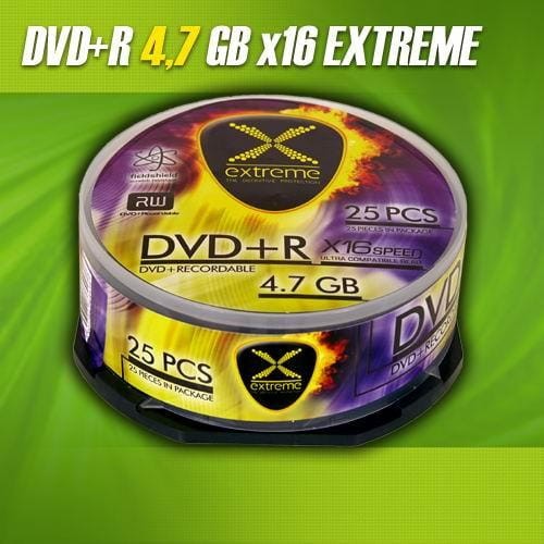 DVD+R Extreme 16x 4,7GB (Cake 25) 1171 - 977904
