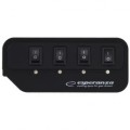 Hub USB Esperanza EA127 4xUSB 2.0 czarny - 1151592