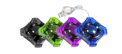 Hub USB 2.0 Esperanza 4 porty "Star" zielony - 965514