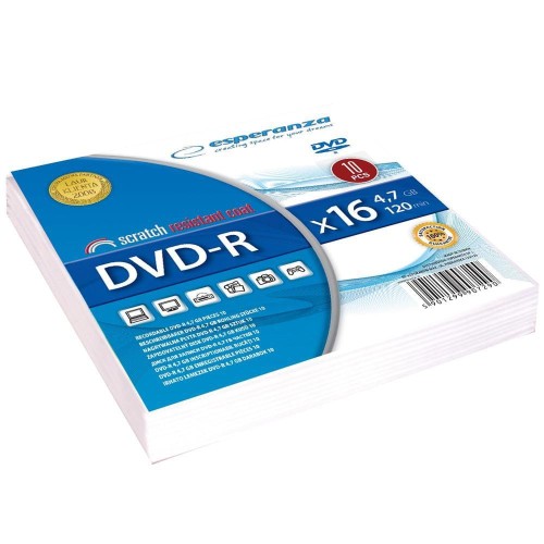 DVD-R Esperanza 16x 4,7GB (Koperta 10) - 977913