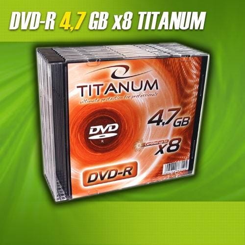 DVD-R Titanum 8x 4,7GB (Slim 1szt) 1073 - 977971