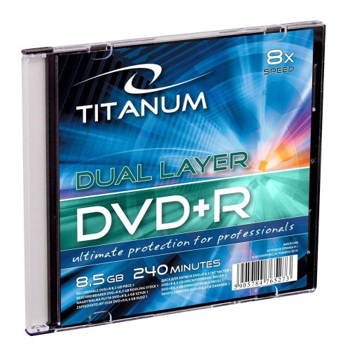 DVD+R Titanum 8x 8,5GB (Slim 1) - 977988