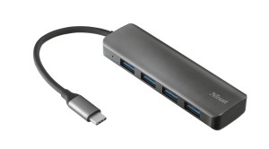 HUB USB Trust Halyx Aluminium 4-portowy USB 3.2 (23328)
