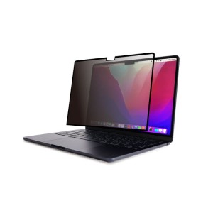 Moshi Umbra - Folia ochronna na ekran MacBook Air 13.6" (M2, 2022) z filtrem prywatyzującym (czarna ramka)