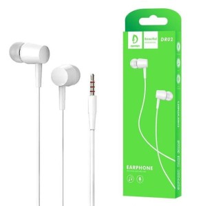 DENMEN SŁUCHAWKI DOUSZNE JACK3,5MM MIKROFON DR02 HIFI