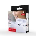 GEMBIRD SŁUCHAWKI TYPU TWS DOUSZNE FITEAR X200W BLUETOOTH, WBUDOWANY MIKROFON, KOLOR BIAŁY - 1011158