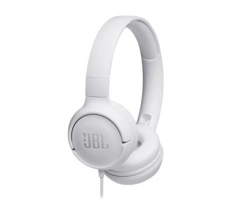 Słuchawki JBL Tune 500 (białe, nauszne, z wbudowanym mikrofonem) - 1011483