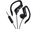 Słuchawki JVC HAE-BR25BE (douszne, sportowe, ze sterowaniem i mikrofonem, black) - 1011450