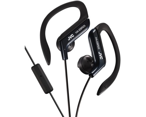 Słuchawki JVC HAE-BR25BE (douszne, sportowe, ze sterowaniem i mikrofonem, black) - 1011450