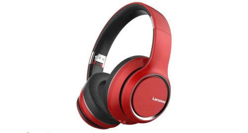 Słuchawki Lenovo HD200 (czerwone, bezprzewodowe, bluetooth, nauszne) - 1011260