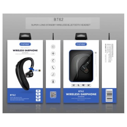 NAFUMI SŁUCHAWKA BLUETOOTH LEGEND LITE CZARNA BT62 BT62 - 1011052