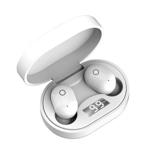 SOMOSTEL SŁUCHAWKI BLUETOOTH EARBUDS, OBSŁUGA DOTYKOWA, ETUI POWER BANK 300MAH-BIAŁE J18 TWS - 1011098