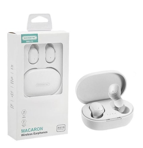 SOMOSTEL SŁUCHAWKI DOUSZNE BLUETOOTH HI FIDELITY SOUND+POWER BANK 260MAH BIAŁE J13 - 1163479