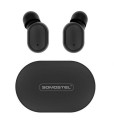 SOMOSTEL SŁUCHAWKI DOUSZNE BLUETOOTH HI FIDELITY SOUND+POWER BANK 260MAH J18 CZARNE - 1163483