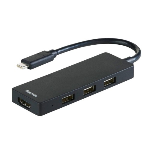 HUB USB 1:3 Hama 3 x USB-A 2.0 + HDMI - 965827